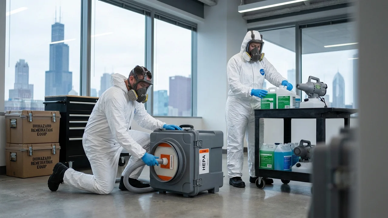 Biohazard cleanup and remediation specialists in Chicago